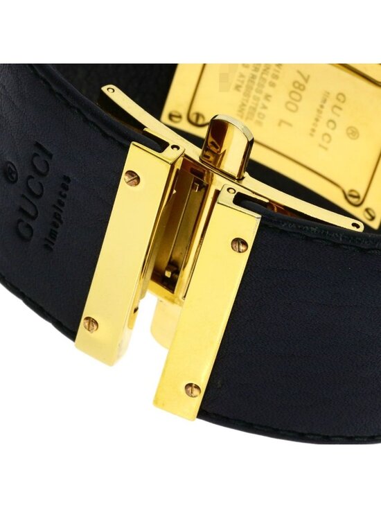 Gucci Square Face Watch Leather